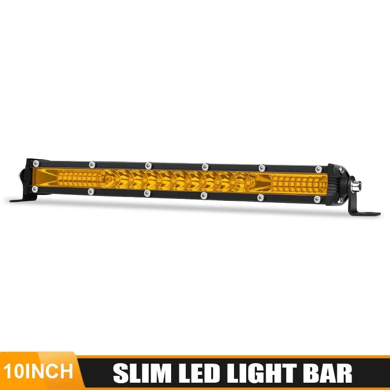 🔥LAST DAY 49% OFF - 🚗💡Single Row Ultra-Slim Spot Flood LED Light Bar
