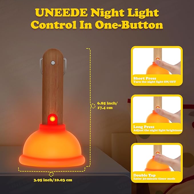 Economicalk🎄Christmas Sales 69% OFF-Plunger Night Light