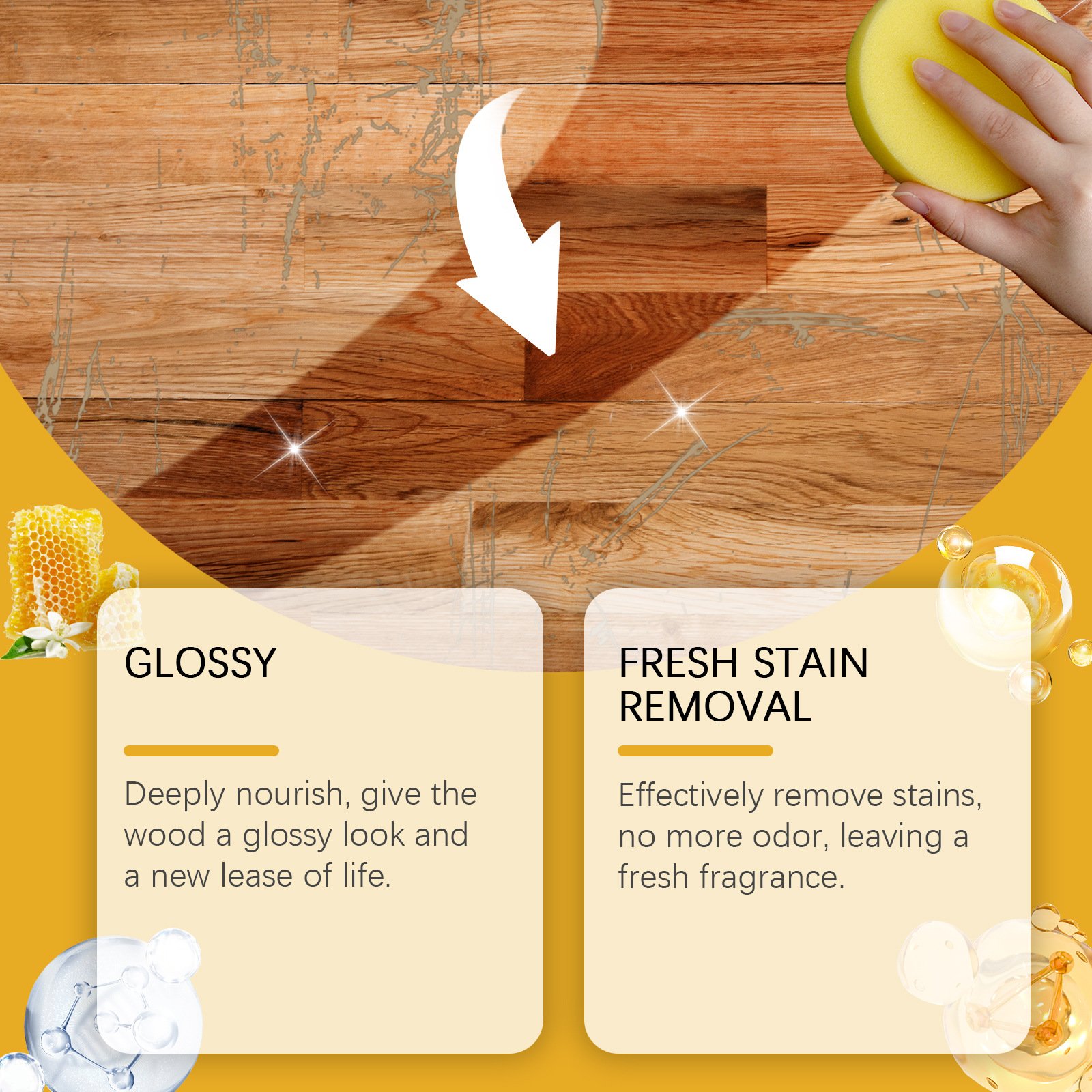 🔥Natural Beeswax Wood Polish Spray