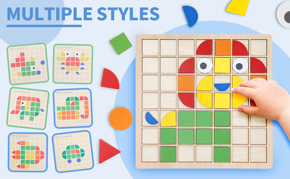 Wooden Puzzle Blocks