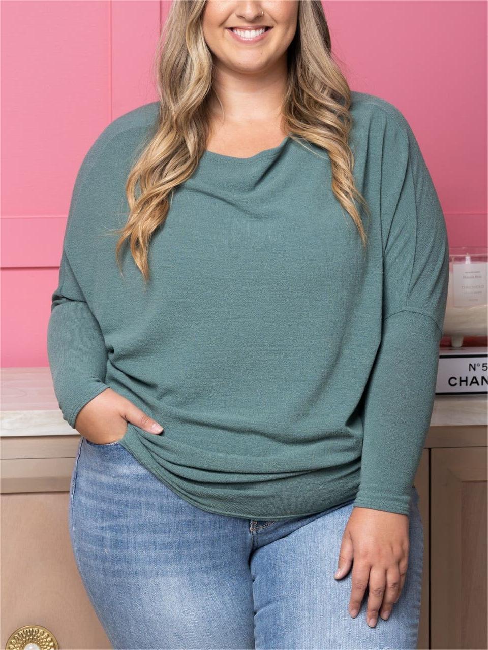 💥LAST DAY SALE 49% OFF💥-👚"Dreamy Knit" Boatneck Dolman Top