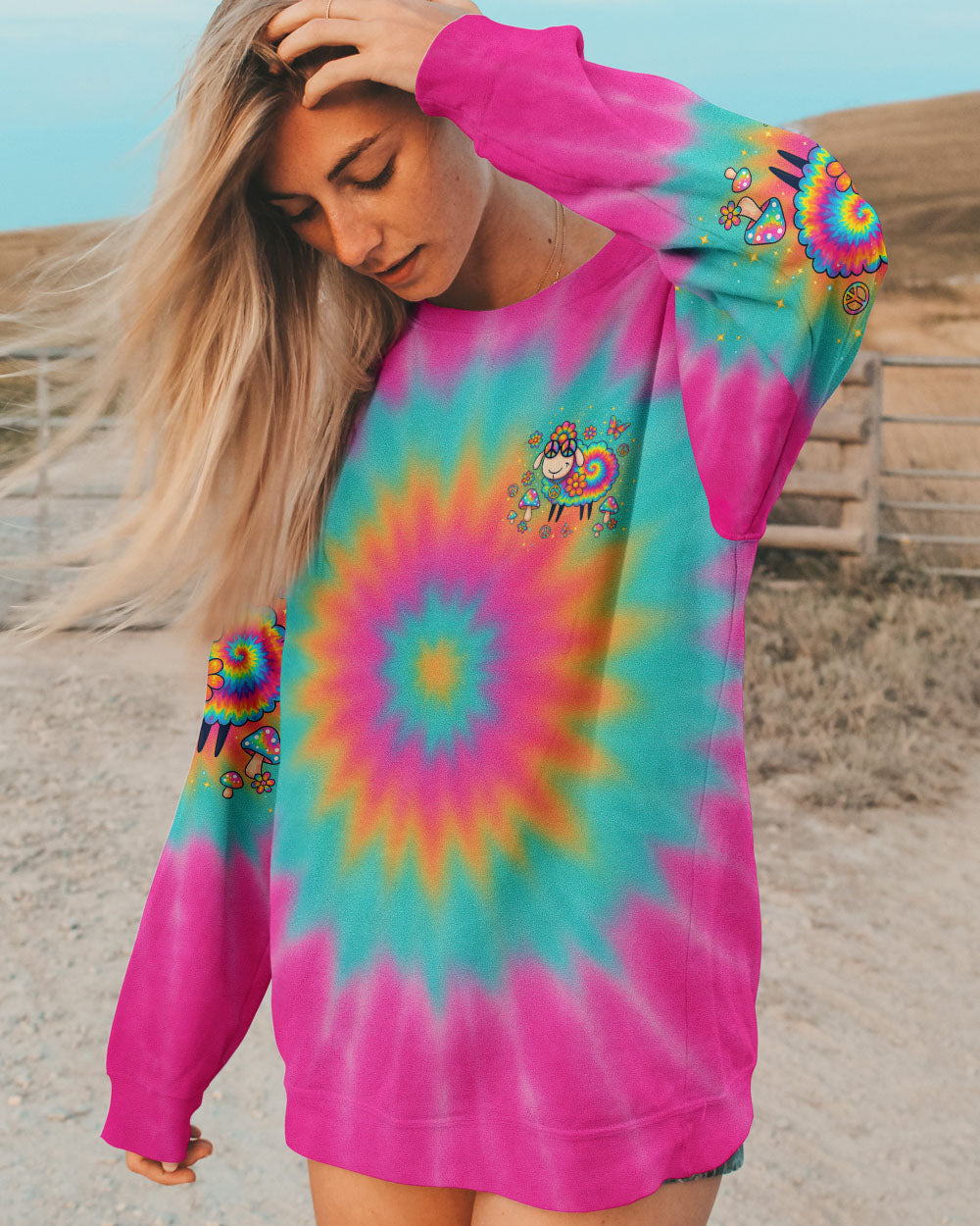 I'M NOT THE BLACK SHEEP TIE DYE ALL OVER PRINT - TLTW2006254