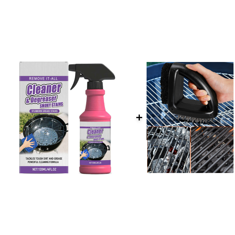 ✨ Fast-Acting Heavy-Duty Grill Degreaser Spray! 🧴