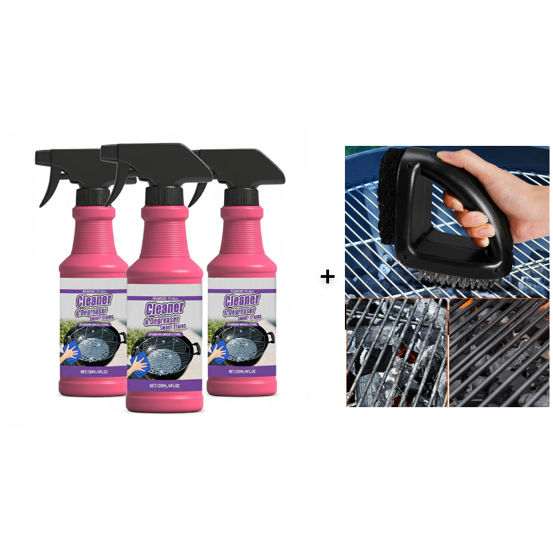 ✨ Fast-Acting Heavy-Duty Grill Degreaser Spray! 🧴
