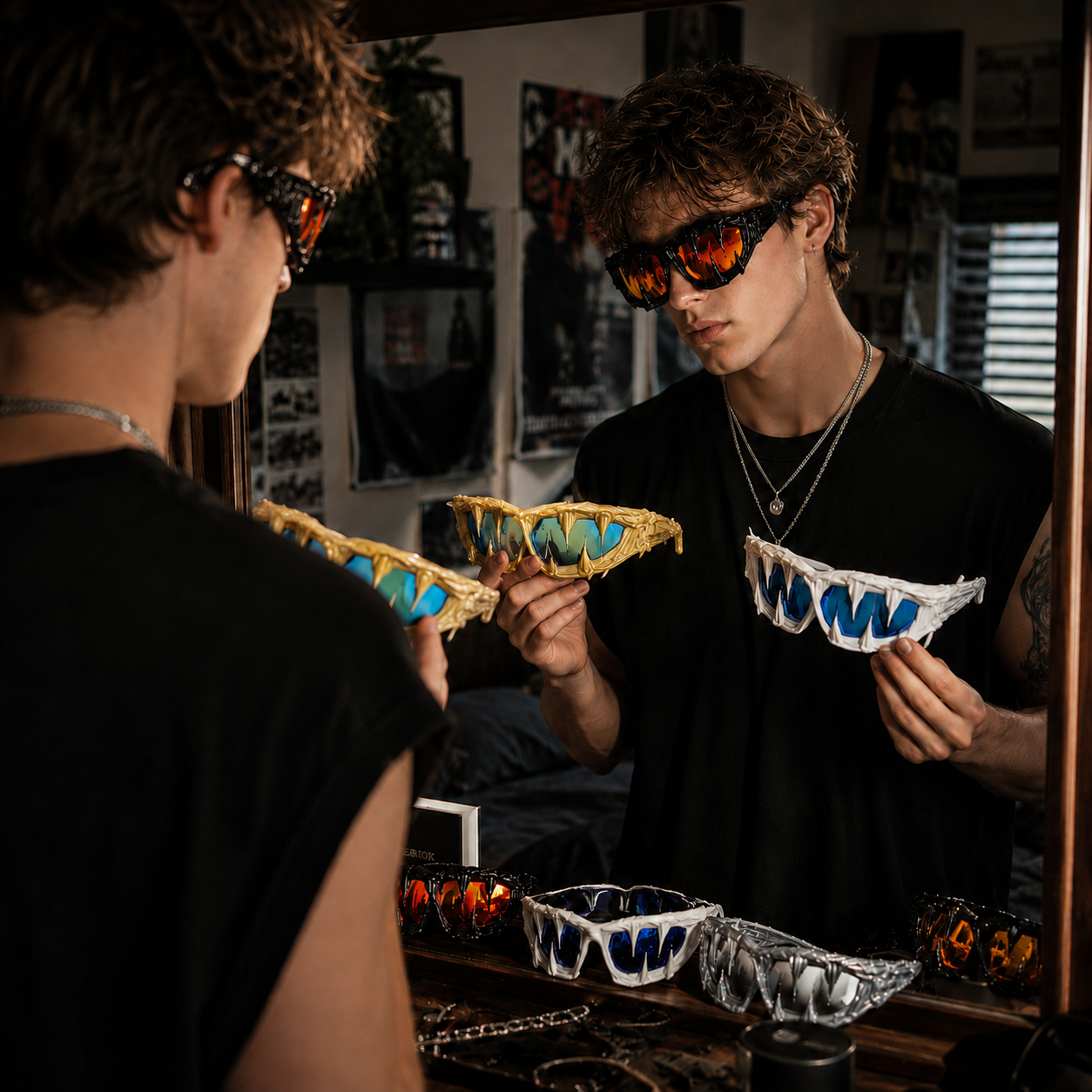 🔥Molten Fang Statement Shades🔥 –Not Made For Everyone. Made For Those Who Stand Out.