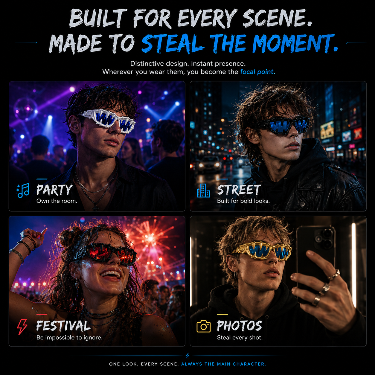 🔥Molten Fang Statement Shades🔥 –Not Made For Everyone. Made For Those Who Stand Out.