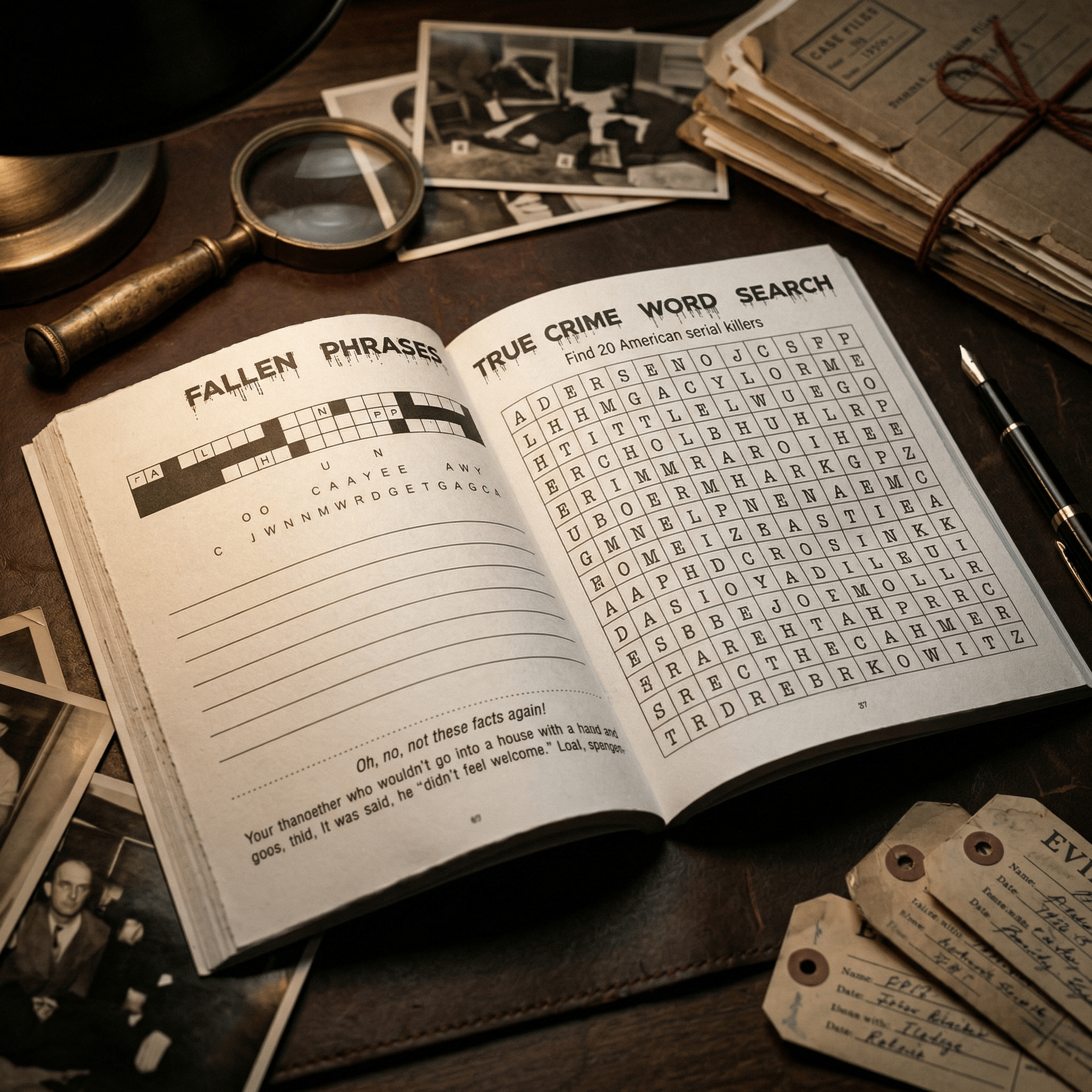 📚️True Crime Activity Book And Perfect Gift For Adults