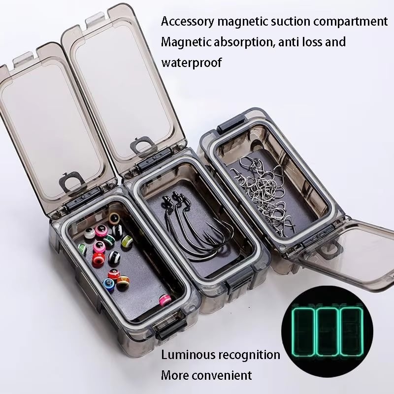 Magnetic fish hook storage cube