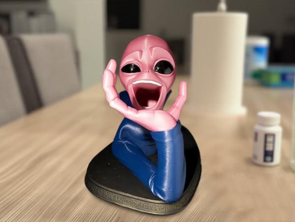 ⏰Historical Lowest Price: Save 49%- 👽3D Printed Alien Wine Holder Bust