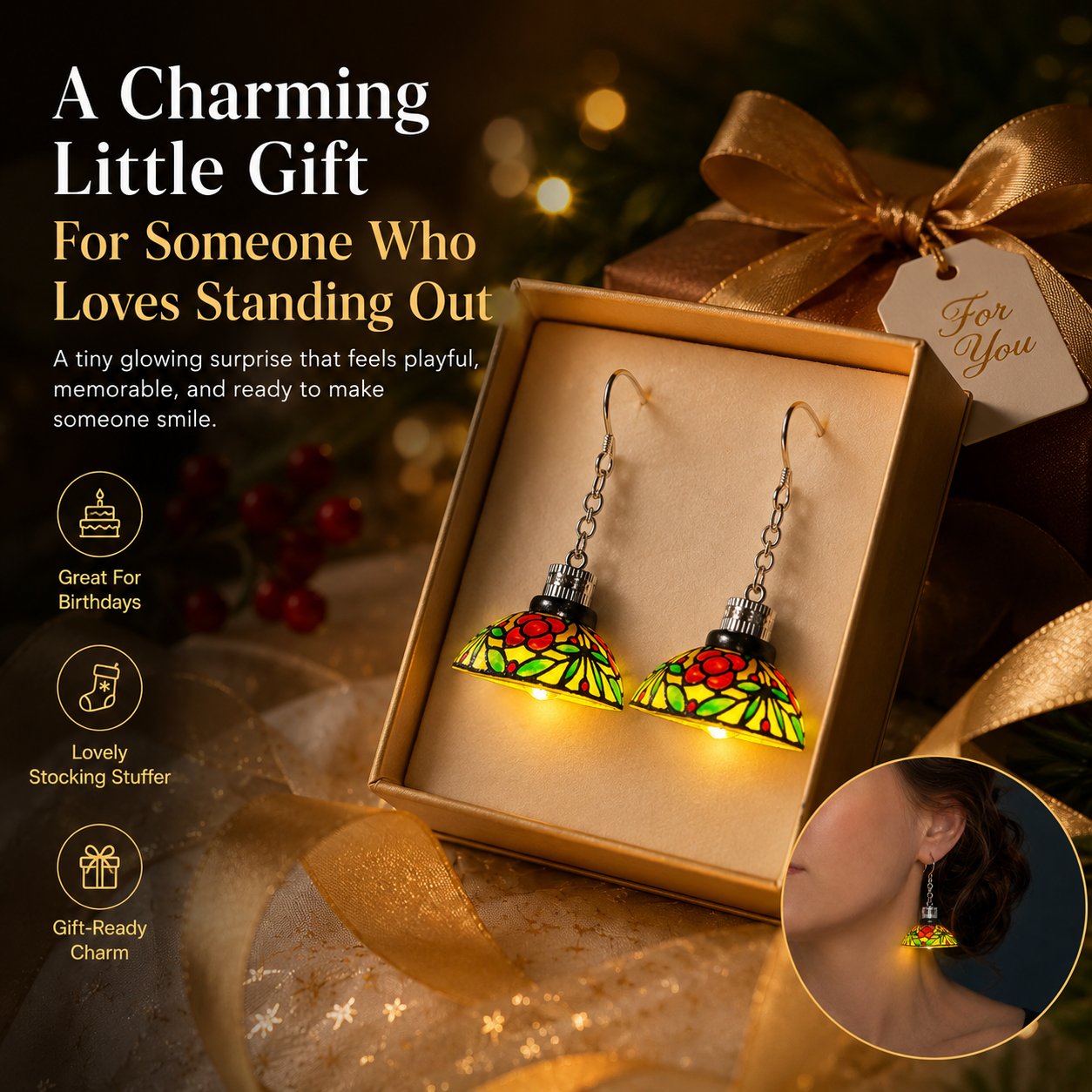 ✨Mini Chandelier Light Earrings For Costume Party Looks