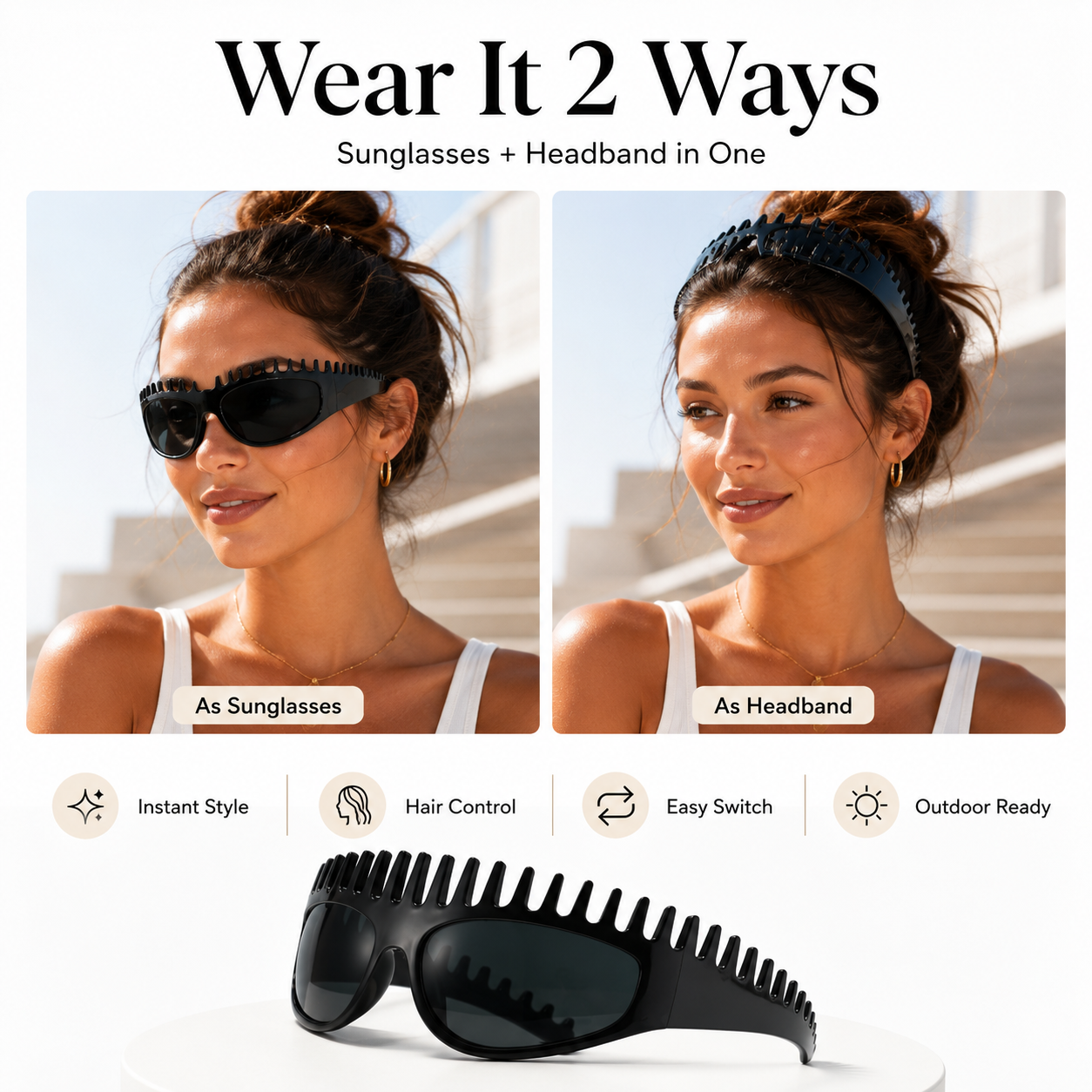✨ New Fashion Square Sunglasses for Women – Light Luxury, UV Protection, Oversized Frame, Versatile & Streetwear Stylish! 🕶️