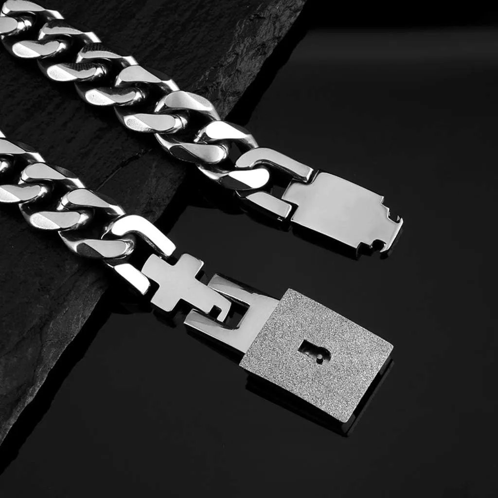 💞 Heart Lock & Key Couple Bracelet Set – A Love That Never Fades