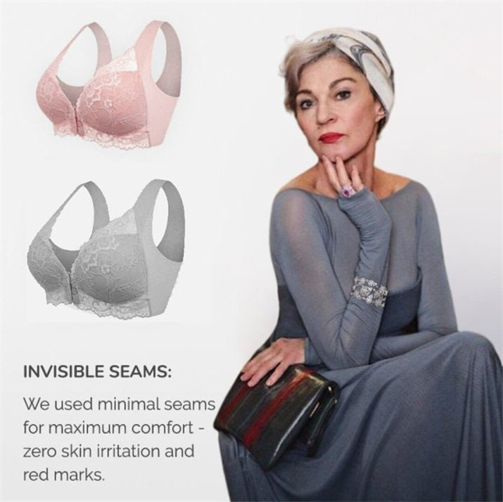 Lily Bras – Front Closure 5d Shaping Push Up Bra – Seamless, Beauty Back, Comfy