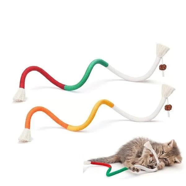 Catnip Chew Rope Toy - Natural, Safe Tooth Cleaner for Indoor Kittens