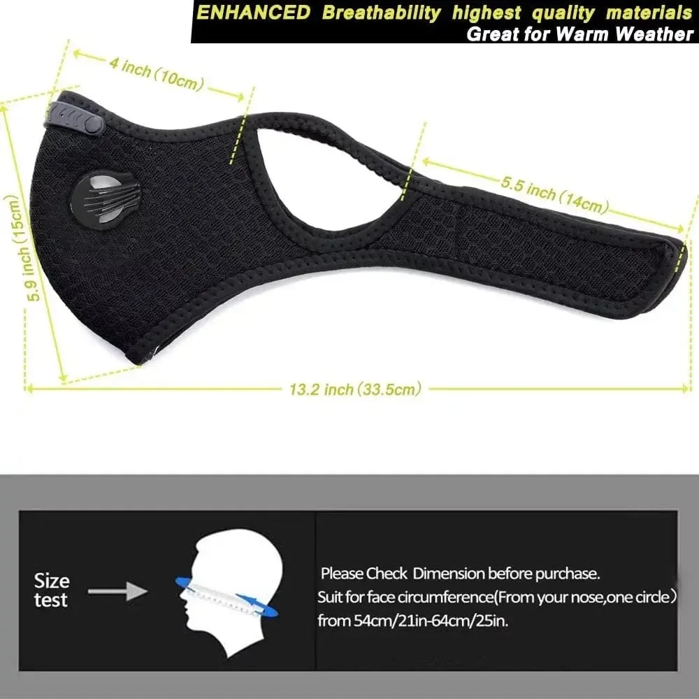 🔥LAST DAY 50% OFF💖Reusable Carbon Filter Dust Mask – Built for Active Lifestyles