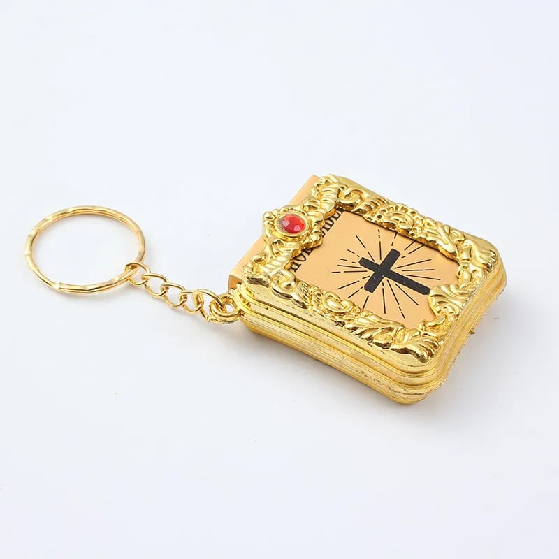 🔥LAST DAY 50% OFF - 📚✨Mini Bible Keychain Pendant