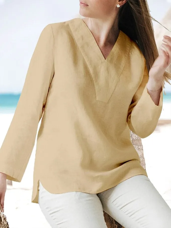 Women's Casual V Leader Top