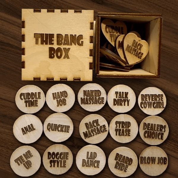 Bang Box Set, Naughty Activity Tokens For Couples