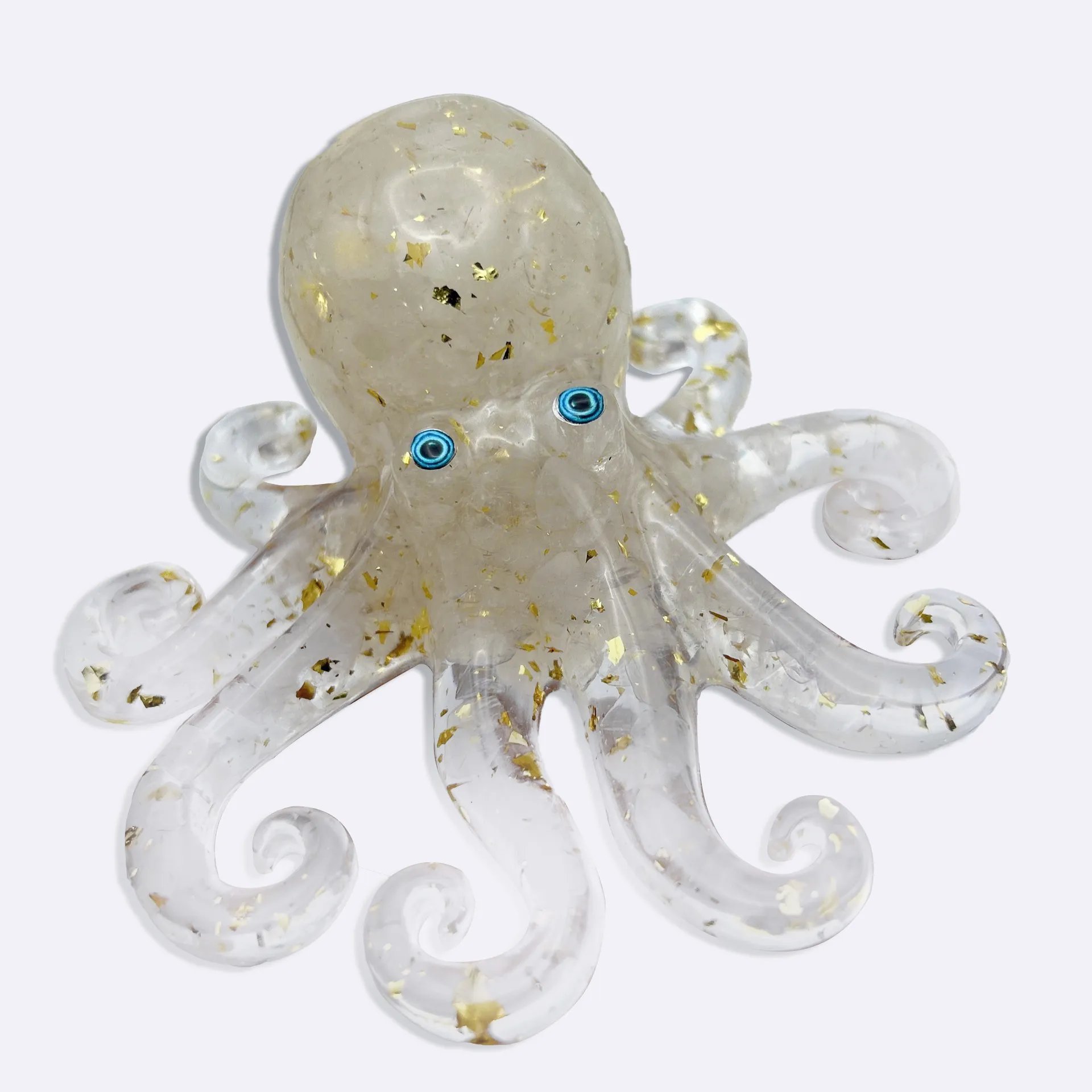 🔥Last 4 hours Sale: Save $15 -🔮🐙Natural Crystal Gravel Octopus Decor