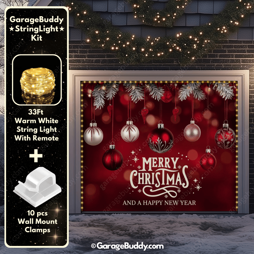 Garage Buddy | Christmas Ornaments & HNY | Christmas Garage Door Cover