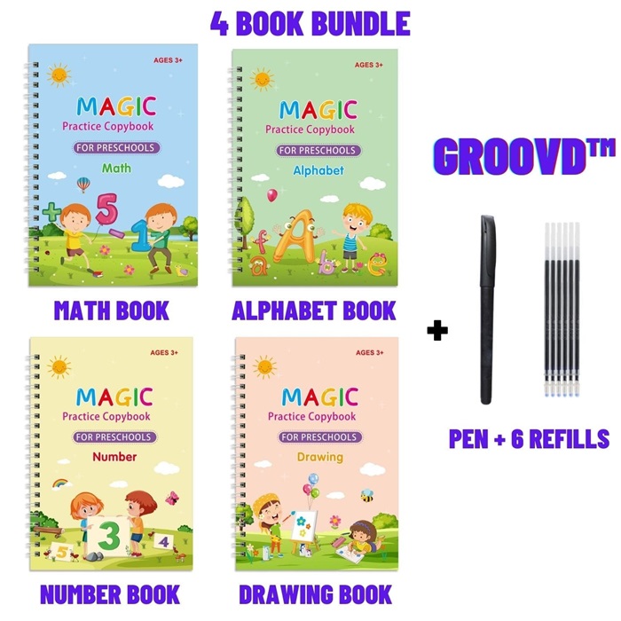 Thegroovd Magic Groove Books - Children’s Magic Copybooks