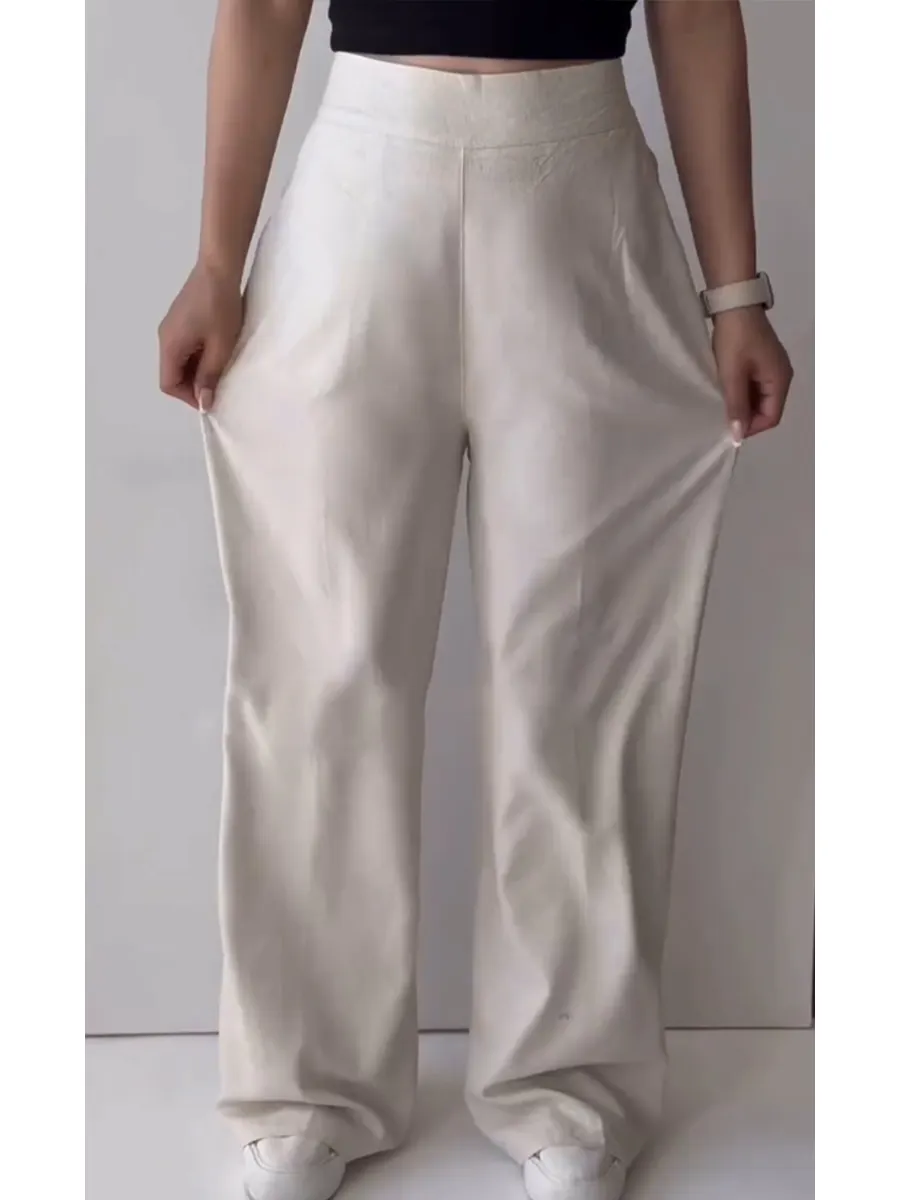 Women's Cotton and Linen Casual Pants