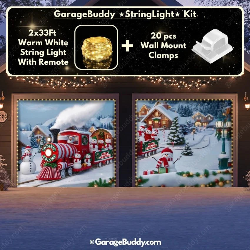 Garage Buddy | Christmas Choo-Choo | Christmas Garage Door Cover
