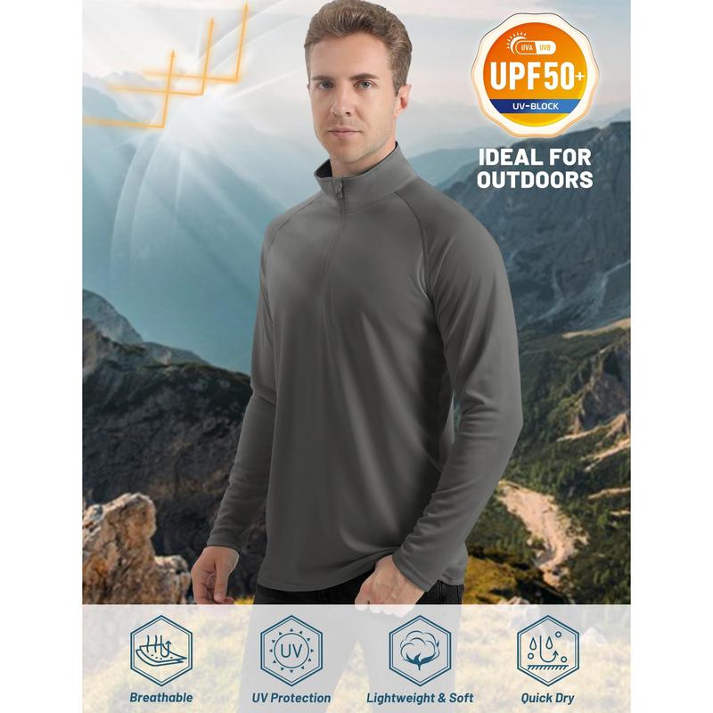🎁Last Day Promotion 49% OFF-🔥Men's 1/4 Zip Shirt UPF 50+ Quick Dry Lightweight Long Sleeve