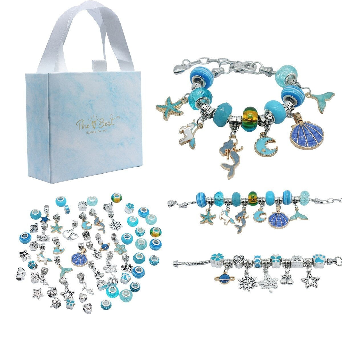 DIY Crystal Bracelet Set