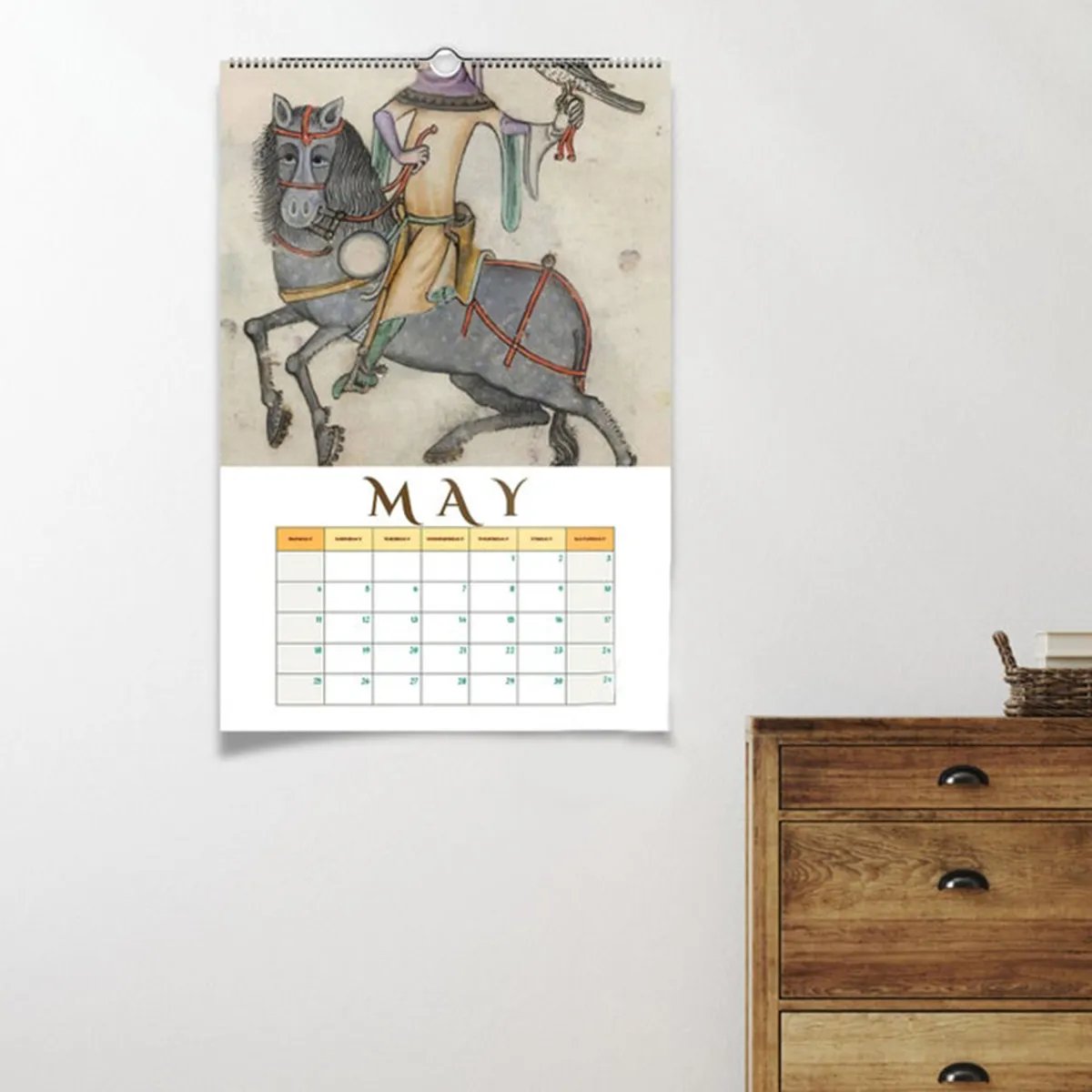 🐎2025 Medieval Horses Wall Calendar📅