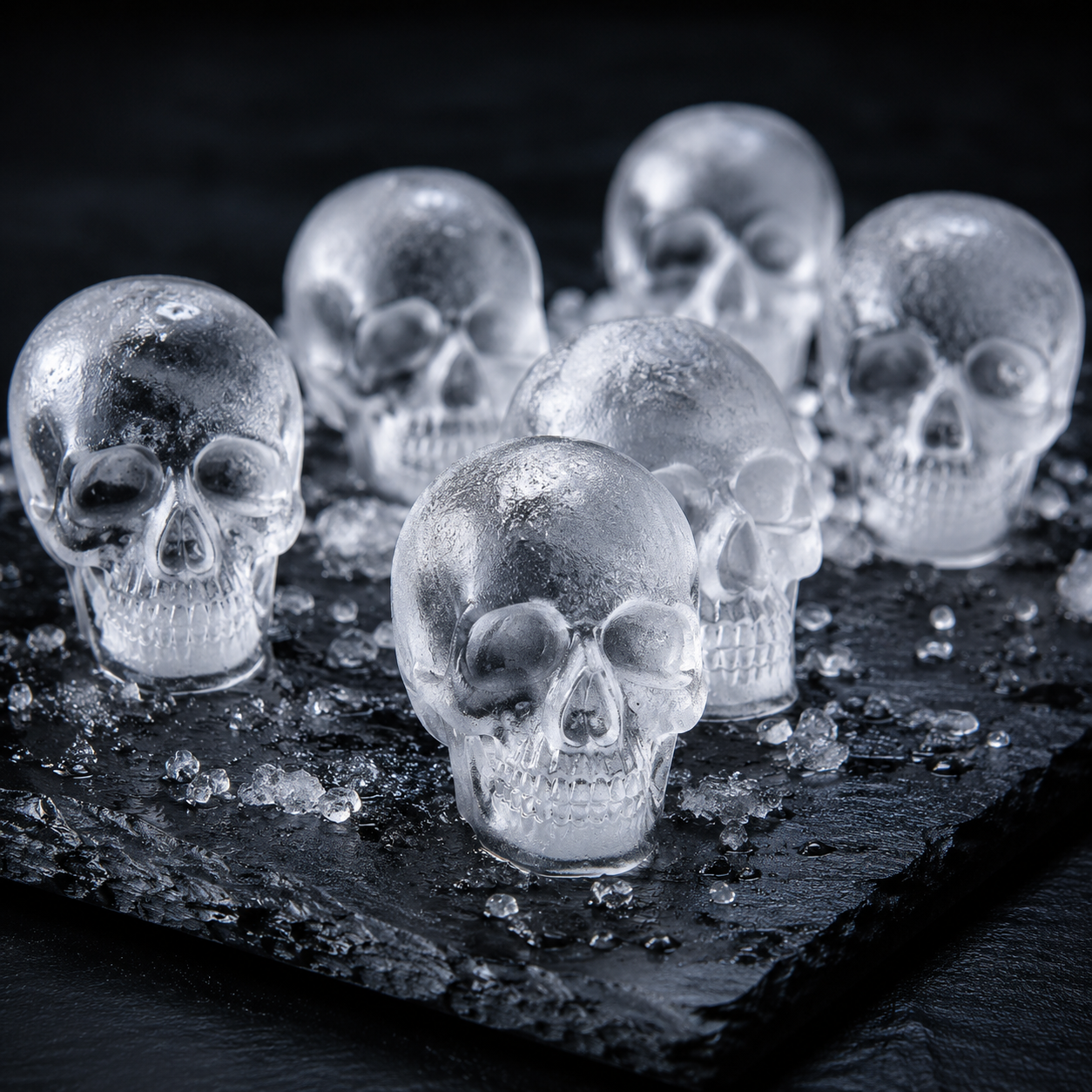 🥳2026 HOT SALE💀🧊 50% OFF! DIY Silicone Skull Ice Cube Tray – Giant slow-melt skull for whiskey, cocktails & more✨