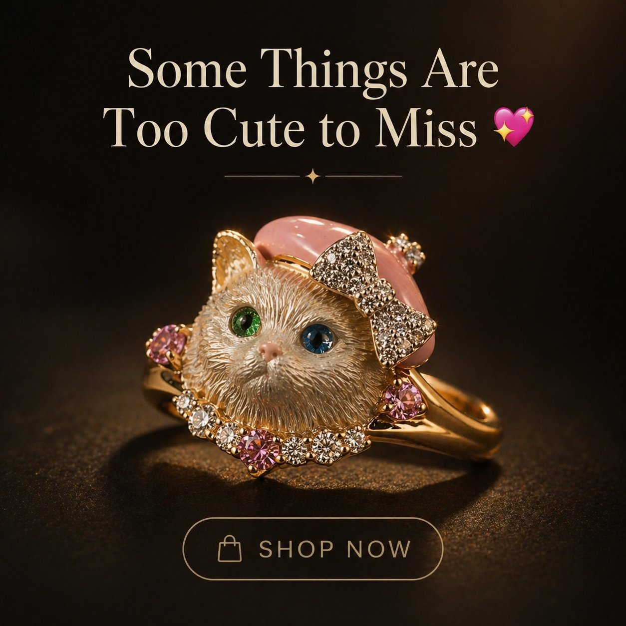 🔥Last Day 50% OFF 🐱Cute Cat Ring💍