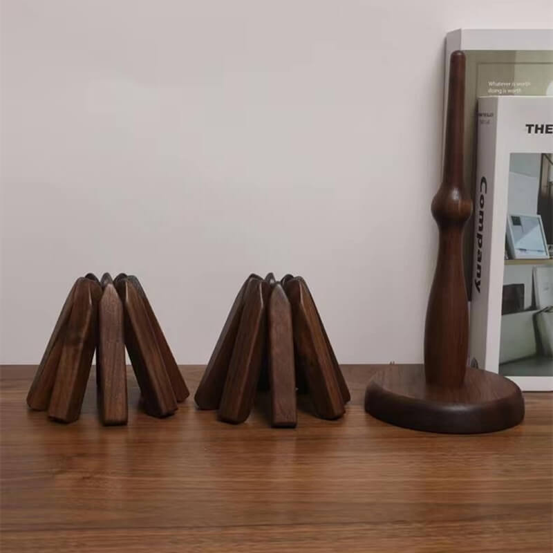 Artistic Walnut Tree Table Mat Set