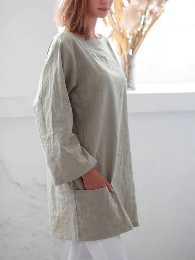 Women's  Oversized Linen Top