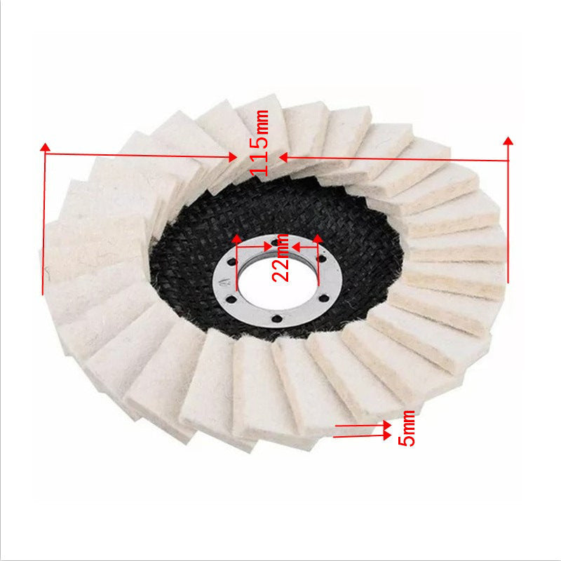 【Hot Sale - 50% OFF Today】Century-old Wool Felt Flap Wheel, sanding and fine finishing 2-in-1