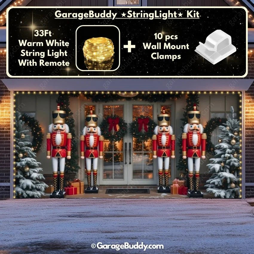 Garage Buddy | NutCracker Guards | Christmas Garage Door Cover