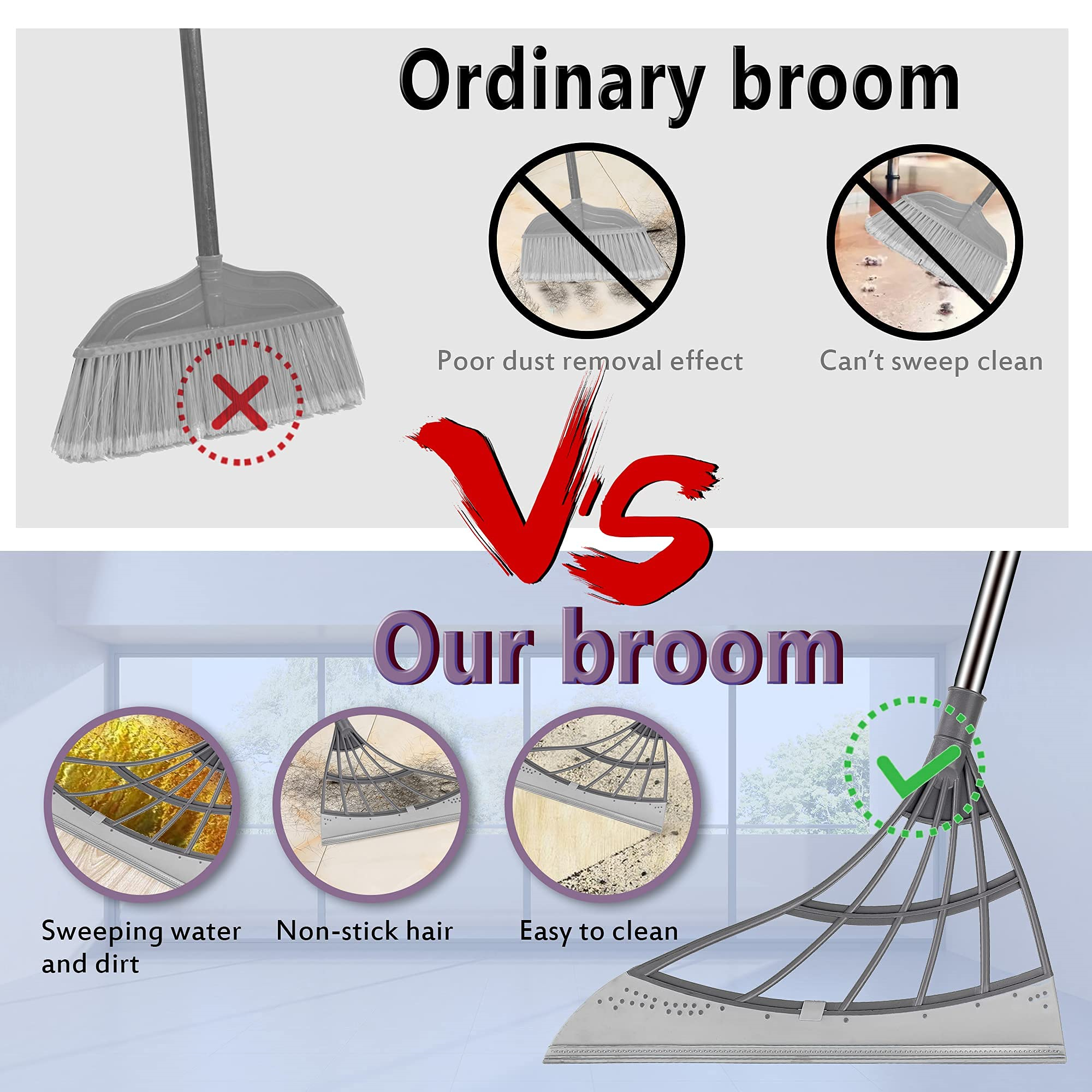 3 in 1 Silicone Magic Broom (Buy 2 Get Free Shipping)