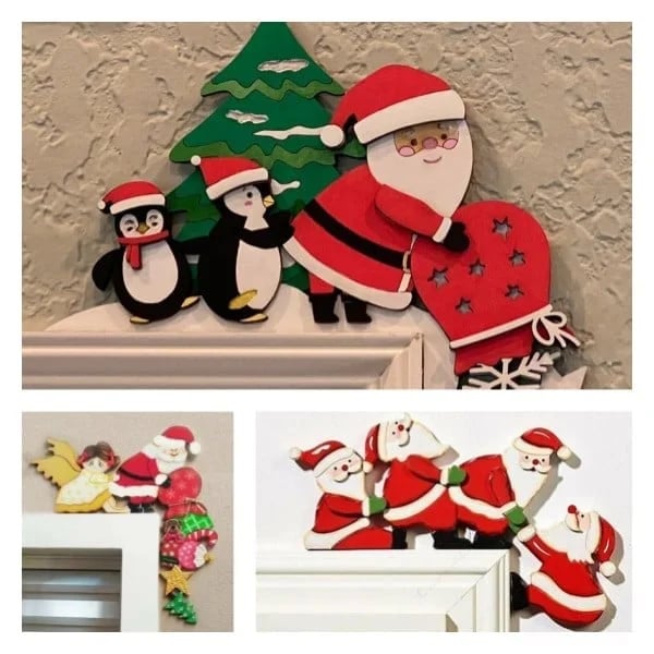 Economicalk🎄Christmas Sales 69% OFF-Handmde Christmas Door Frame Decoration
