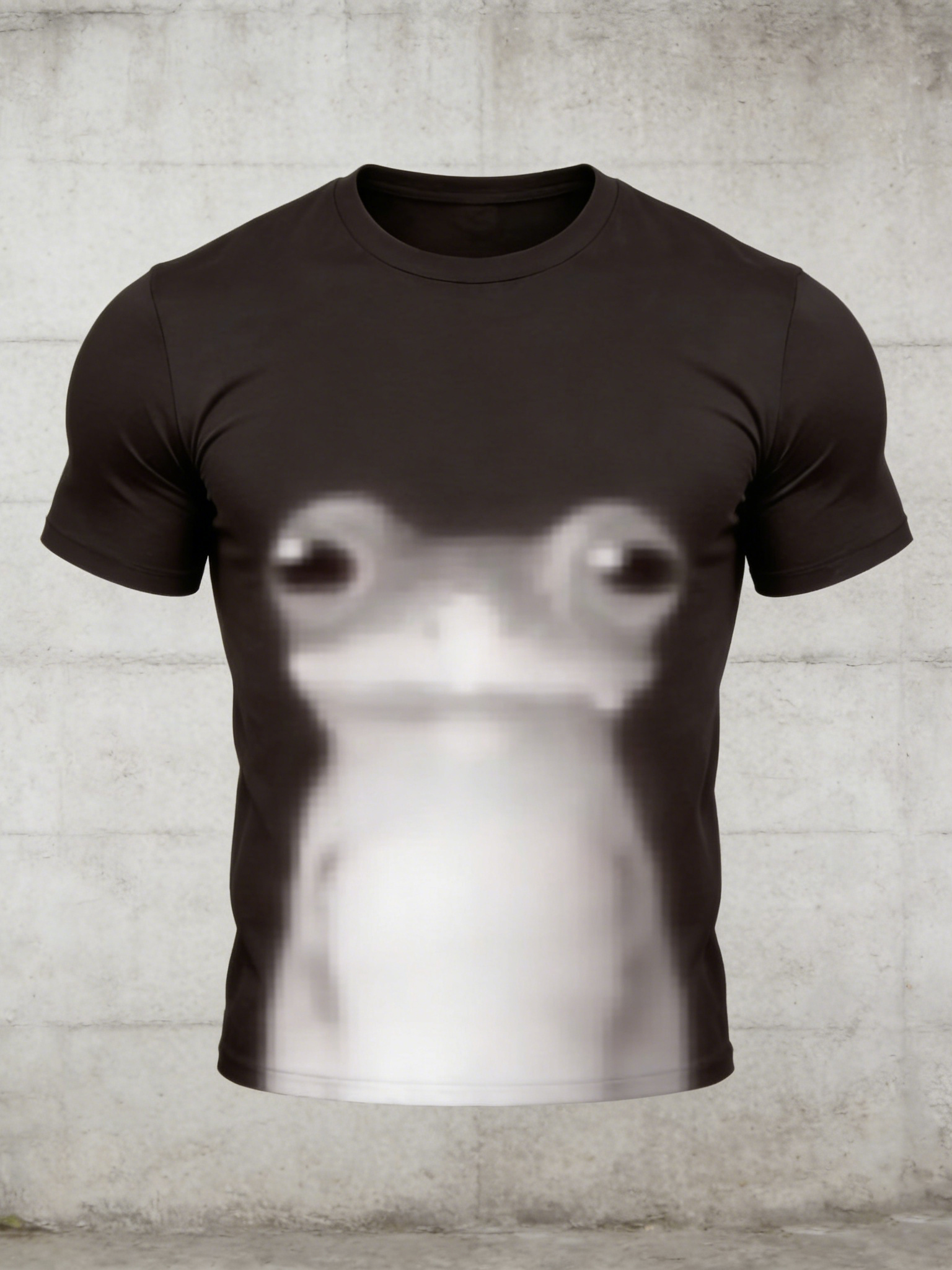 Men's Funny Frog Meme Art Print T-Shirt