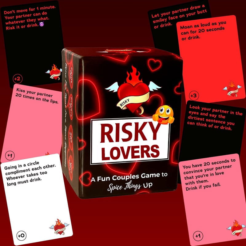 RISKY LOVERS - 150 Spicy Dares & Questions for Your Date Night