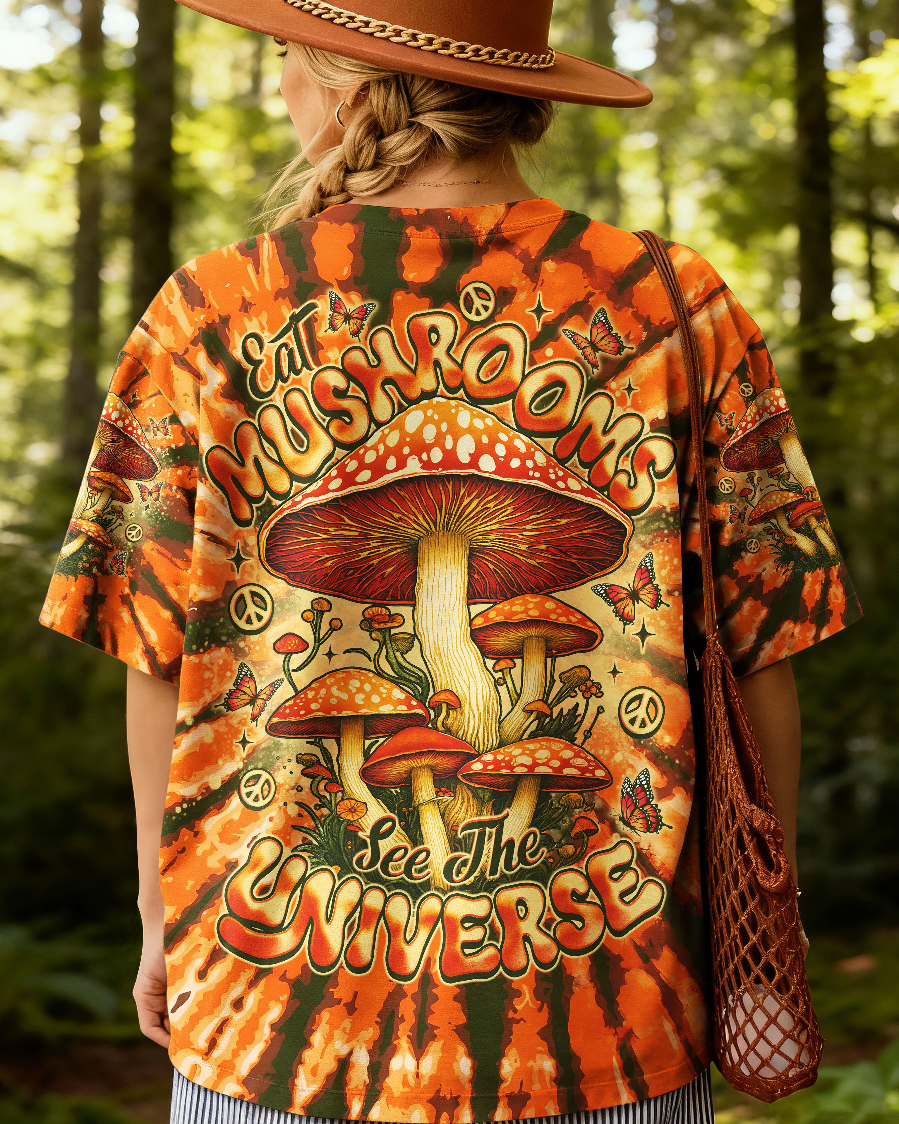 EAT MUSHROOMS SEE THE UNIVERSE TIE DYE ALL OVER PRINT - TLNO1310251