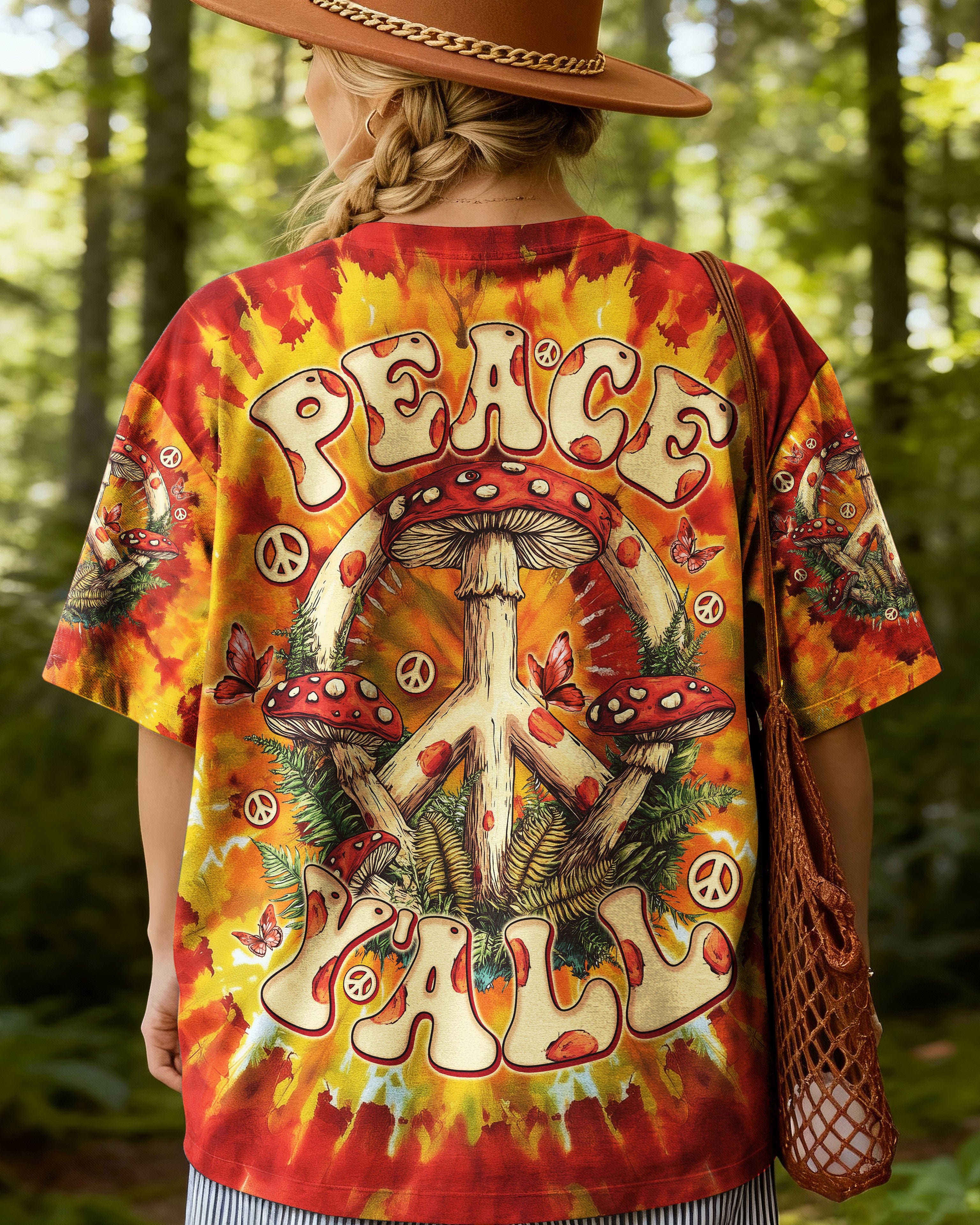 PEACE Y'ALL MUSHROOM ALL OVER PRINT - TLNO0411252