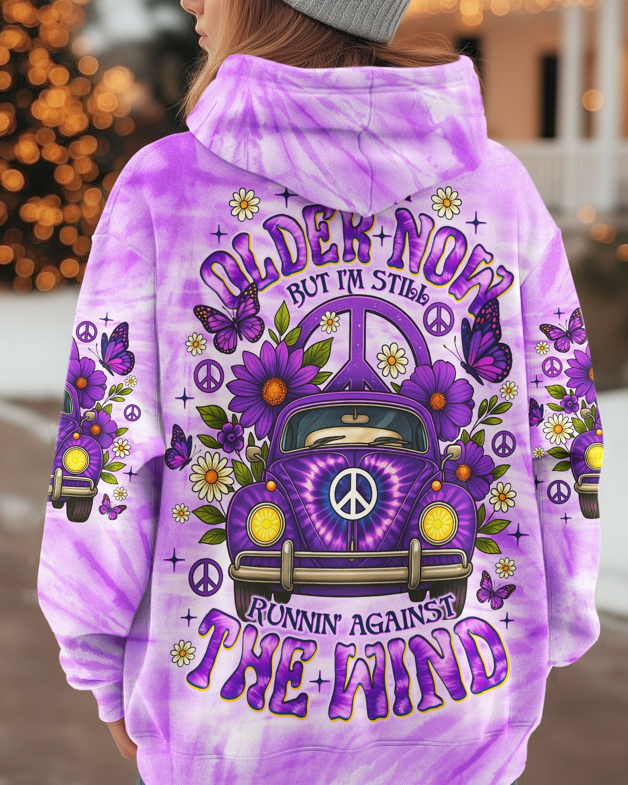 RUNNING AGAINST THE WIND CAR TIE DYE ALL OVER PRINT - TLNO1711251
