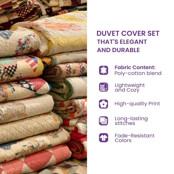 Shamrock Patchwork Duvet Cover Set GFTOHD13317   