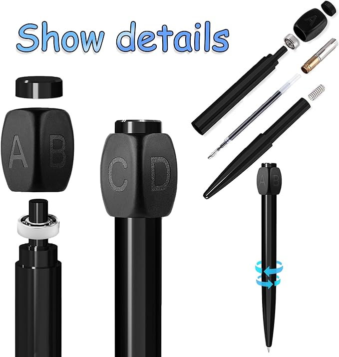 ABCD Rotation Answer Black Gel Pen🤩