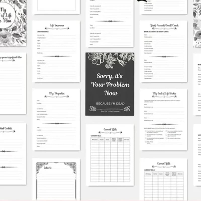 🎃 Halloween Gift: Sh*t, I’m Dead! End of Life Planner💀👍BEST SELLER