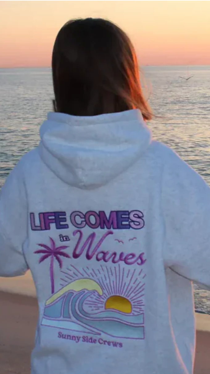 Life Comes In Waves Hoodie