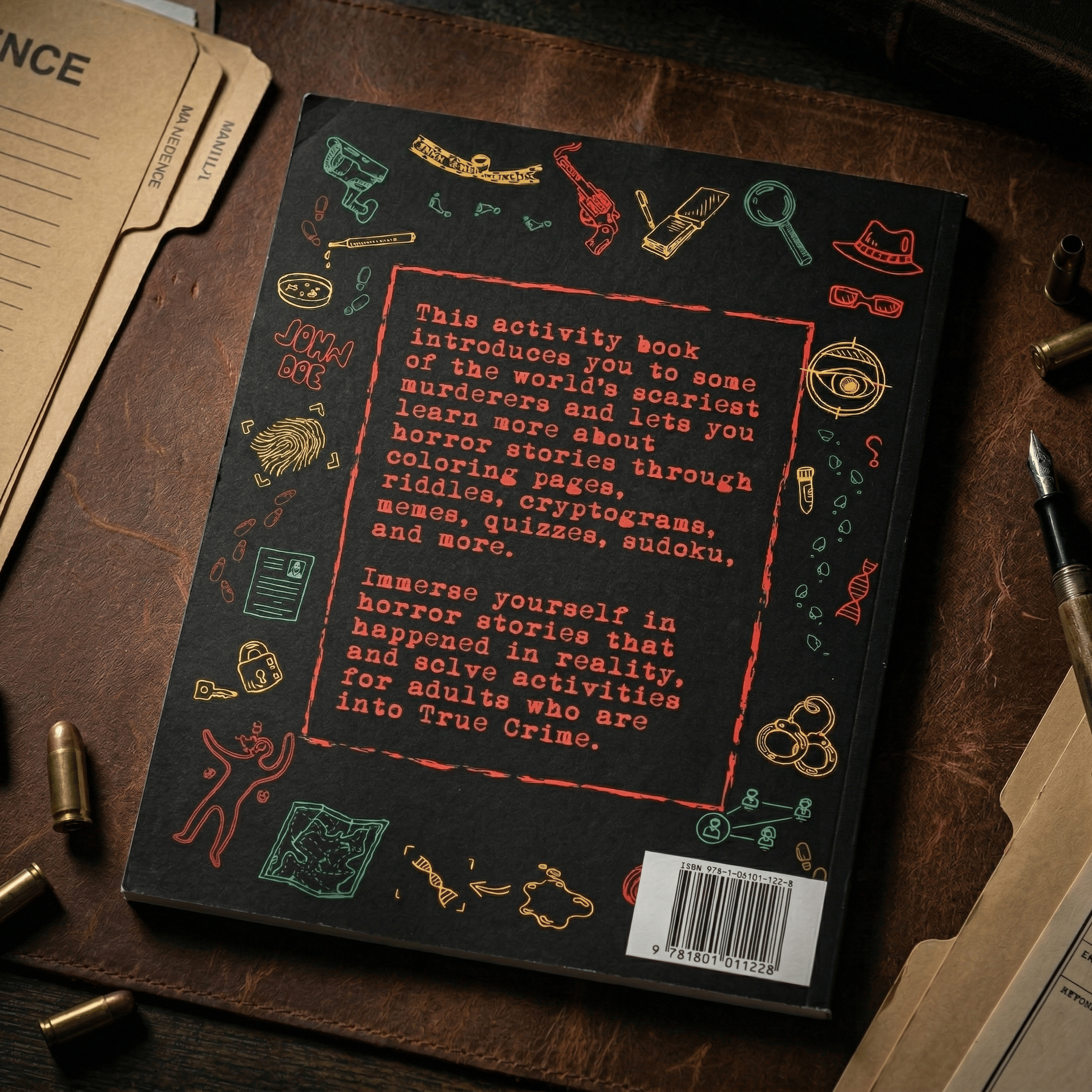 📚️True Crime Activity Book And Perfect Gift For Adults