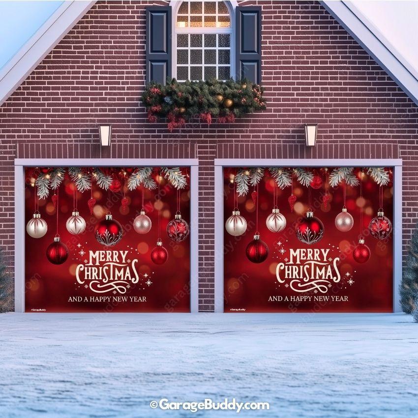 Garage Buddy | Christmas Ornaments & HNY | Christmas Garage Door Cover