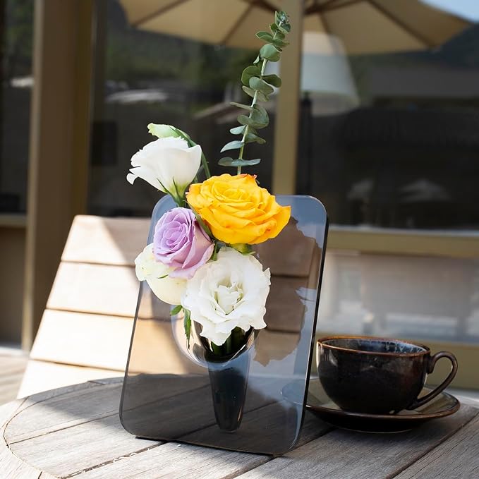 💐Mother's Day Gift - Clear Acrylic Photo Frame Flower Vase